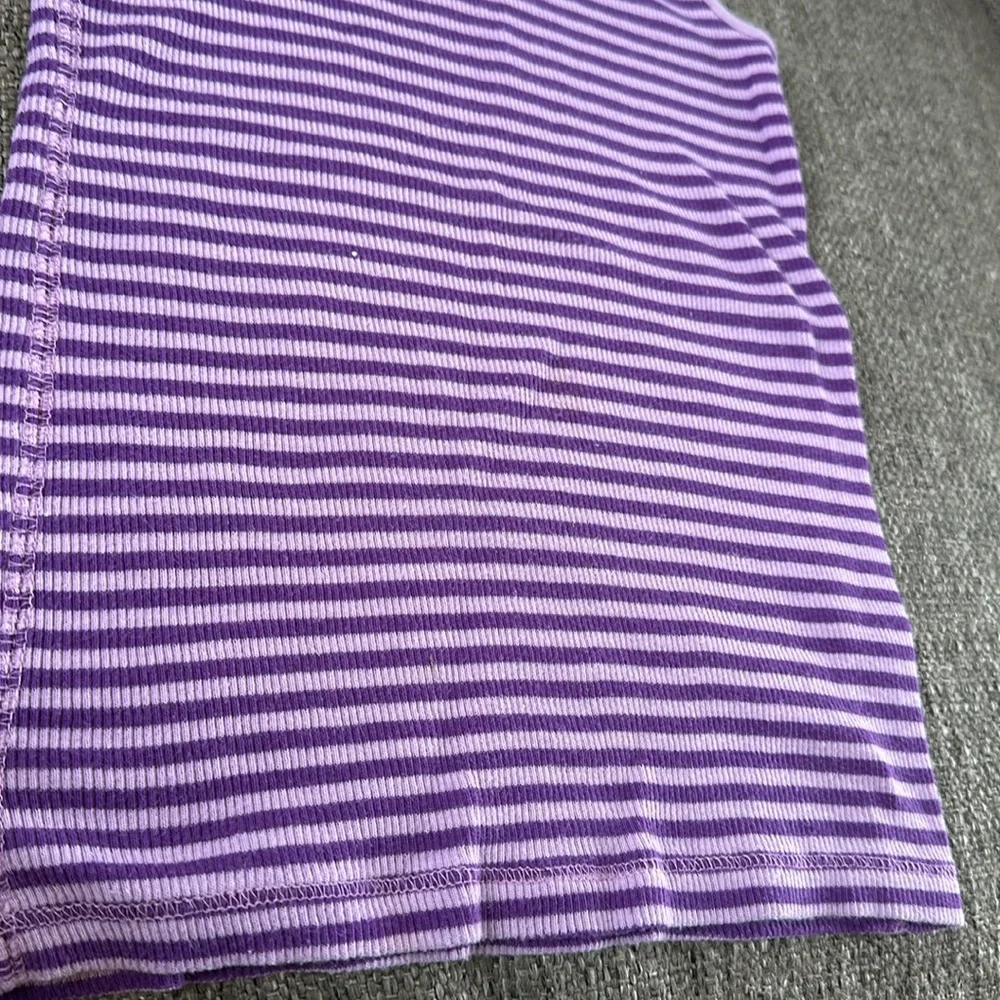 GapKids Girls Purple Striped Racerback Athletic Tank Top Shirt Size Small 6-7
